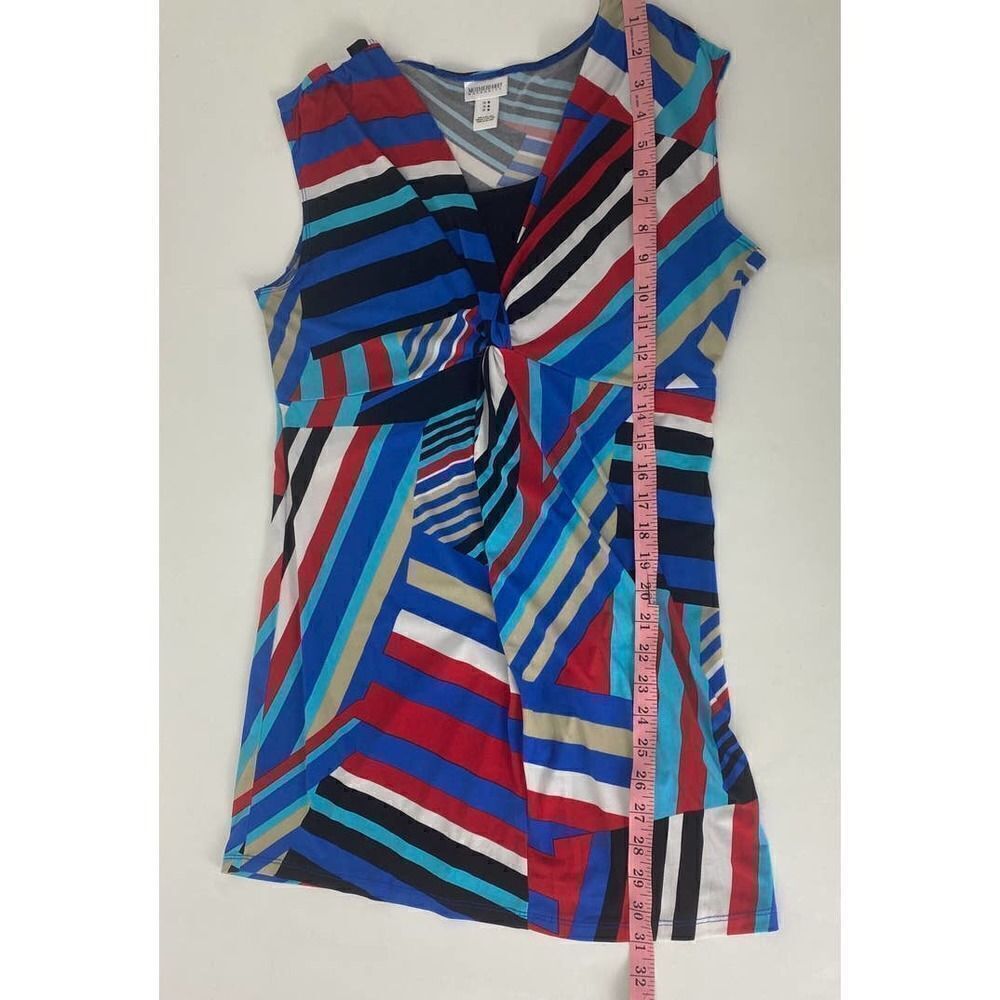 Motherhood Maternity Nursing Dress Geometric Pattern Sleeveless - Size Medium - Picture 6 of 7